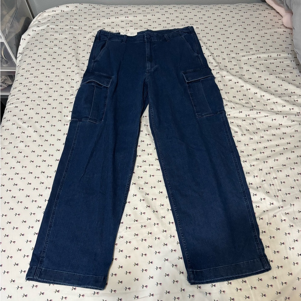 Uniqlo Men's Large Navy Cargo Pants